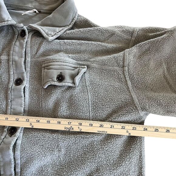 Free People Oversized Ruby Jacket Shacket Womens Small Boyfriend Gray Boho Beach - Picture 13 of 16